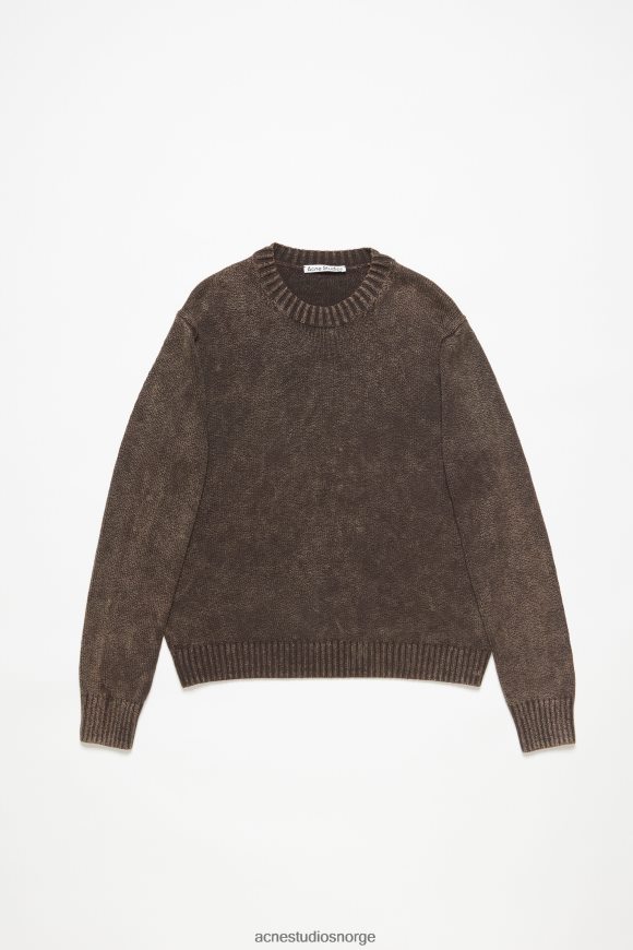 Acne Studios syrevask-genser N2PP4F1101 klær kaffe brun