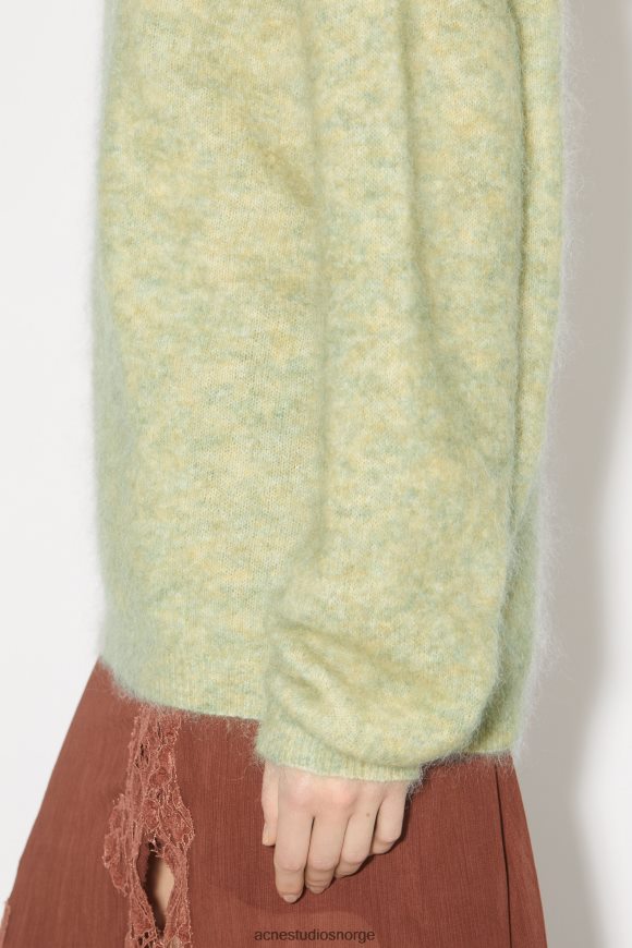Acne Studios ull mohair genser N2PP4F102 klær pistasjgrønn