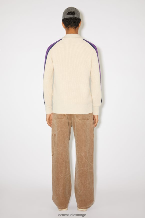 Acne Studios unisex cardigan med rund hals N2PP4F938 klær havregryn melange