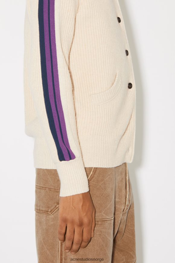 Acne Studios unisex cardigan med rund hals N2PP4F938 klær havregryn melange