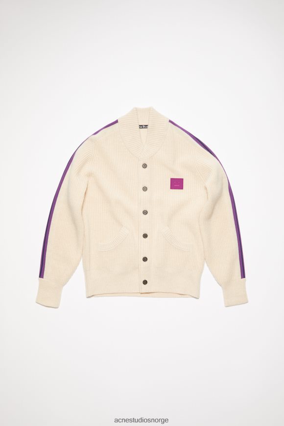 Acne Studios unisex cardigan med rund hals N2PP4F938 klær havregryn melange