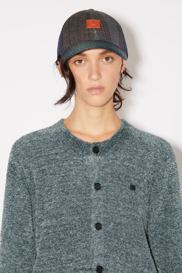 Acne Studios unisex cardigan med rund hals N2PP4F96 klær grå