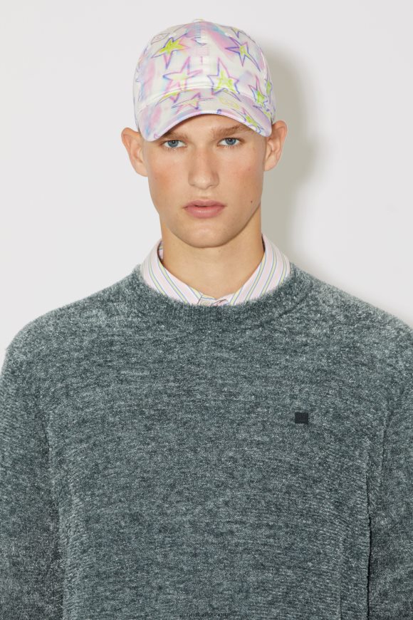 Acne Studios unisex strikket genser med rund hals N2PP4F937 klær grå