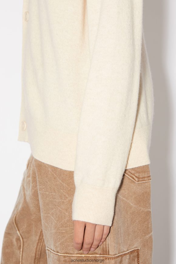 Acne Studios v-hals cardigan unisex N2PP4F97 klær havregryn melange