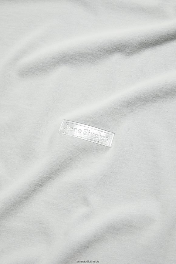 Acne Studios T-skjorte med rund hals - avslappet passform N2PP4F1091 klær myk blå