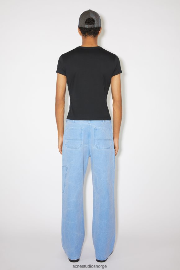 Acne Studios T-skjorte med rund hals - tilpasset unisex N2PP4F1142 klær svart