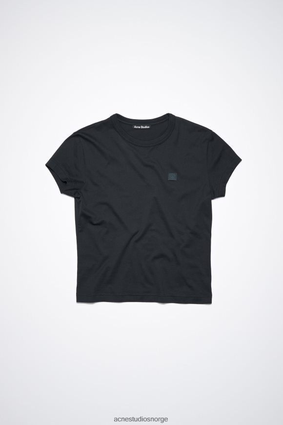 Acne Studios T-skjorte med rund hals - tilpasset unisex N2PP4F396 klær svart
