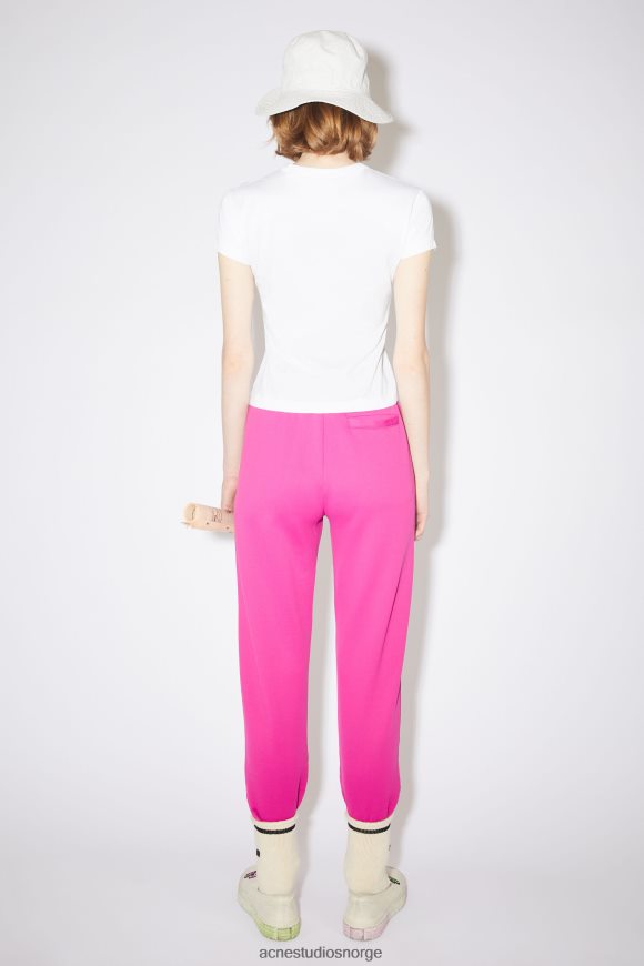 Acne Studios T-skjorte med rund hals - tilpasset unisex N2PP4F420 klær optikk hvit