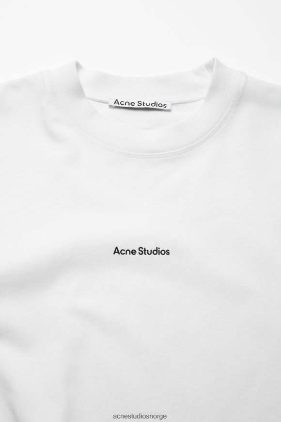Acne Studios logo langermet t-skjorte N2PP4F1022 klær optikk hvit