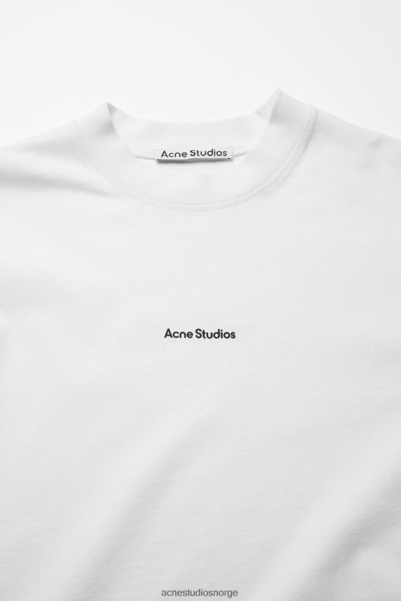 Acne Studios logo t-skjorte N2PP4F1017 klær optikk hvit