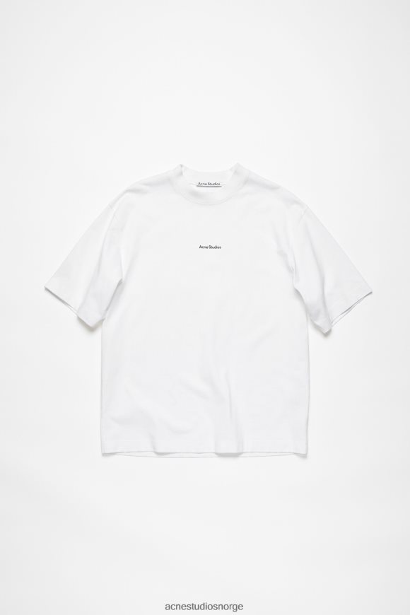 Acne Studios logo t-skjorte N2PP4F1017 klær optikk hvit
