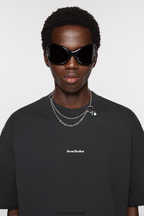 Acne Studios logo t-skjorte N2PP4F1018 klær svart