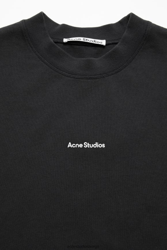 Acne Studios logo t-skjorte N2PP4F1018 klær svart