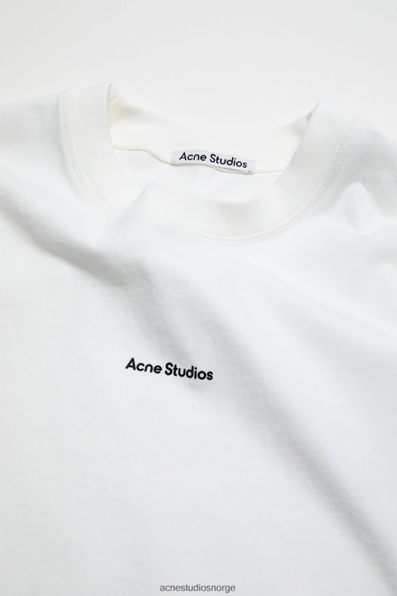 Acne Studios logo t-skjorte N2PP4F201 klær optikk hvit