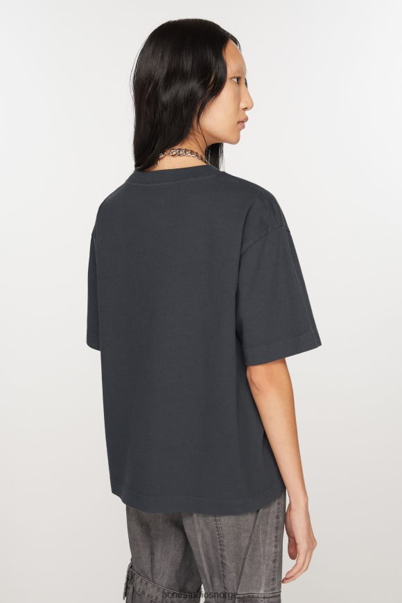 Acne Studios logo t-skjorte N2PP4F202 klær svart