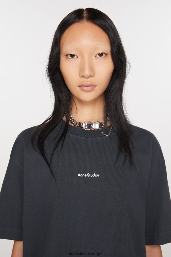 Acne Studios logo t-skjorte N2PP4F202 klær svart