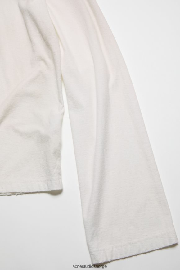 Acne Studios logo t-skjorte - avslappet passform N2PP4F199 klær optikk hvit