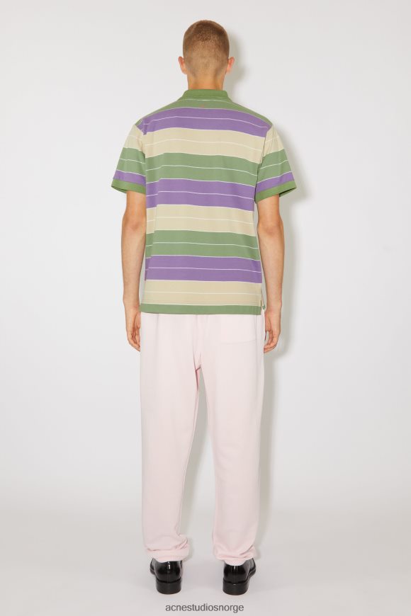 Acne Studios polo t-skjorte - normal passform unisex N2PP4F1137 klær lilla/grønn