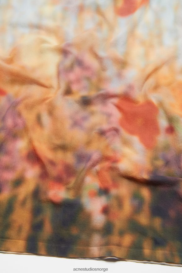 Acne Studios sømløs topp med høy hals N2PP4F371 klær grå/multi