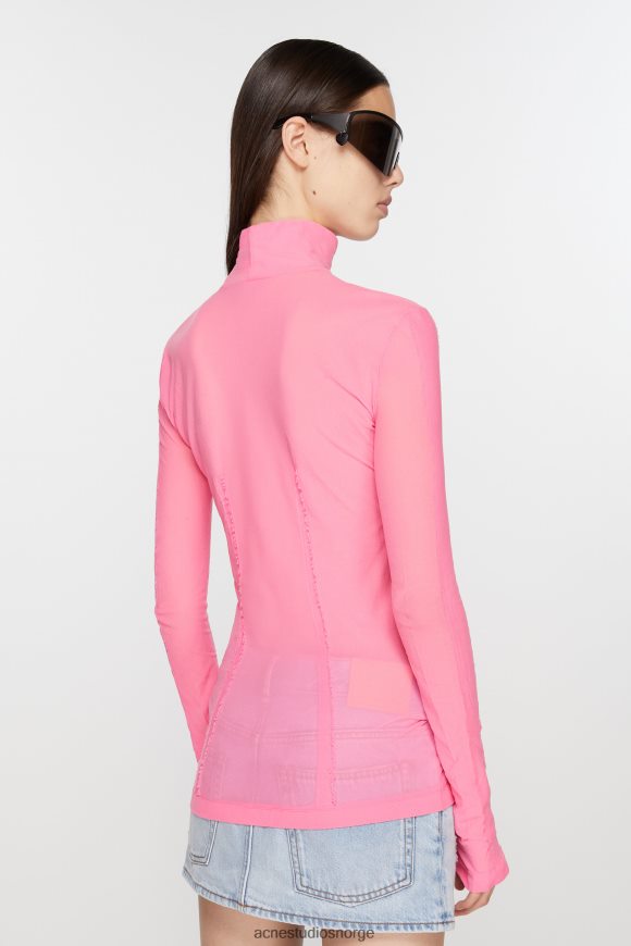 Acne Studios skjorte med rullehals N2PP4F373 klær boble rosa