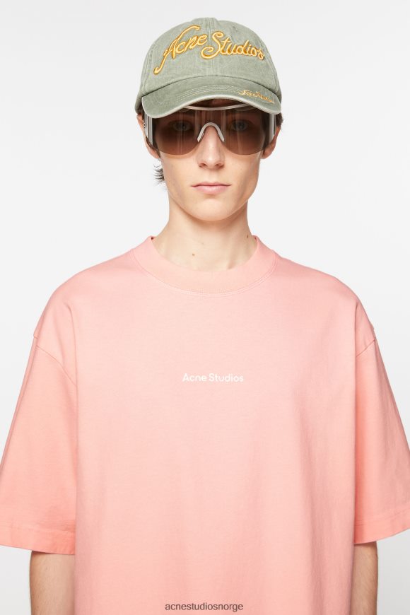 Acne Studios t-skjorte logo N2PP4F1108 klær blek rosa