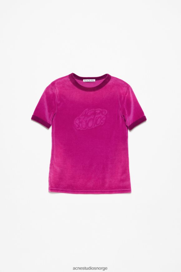 Acne Studios t-skjorte-logo - tilpasset passform N2PP4F377 klær magenta rosa
