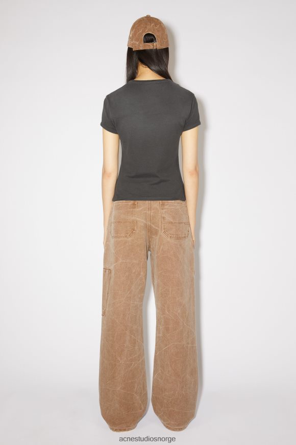 Acne Studios t-skjorte med patchprint - unisex-fitting fit N2PP4F392 klær karbongrå