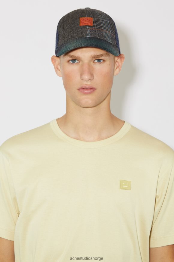 Acne Studios t-skjorte med rund hals - unisex med normal passform N2PP4F1133 klær sand/grønn