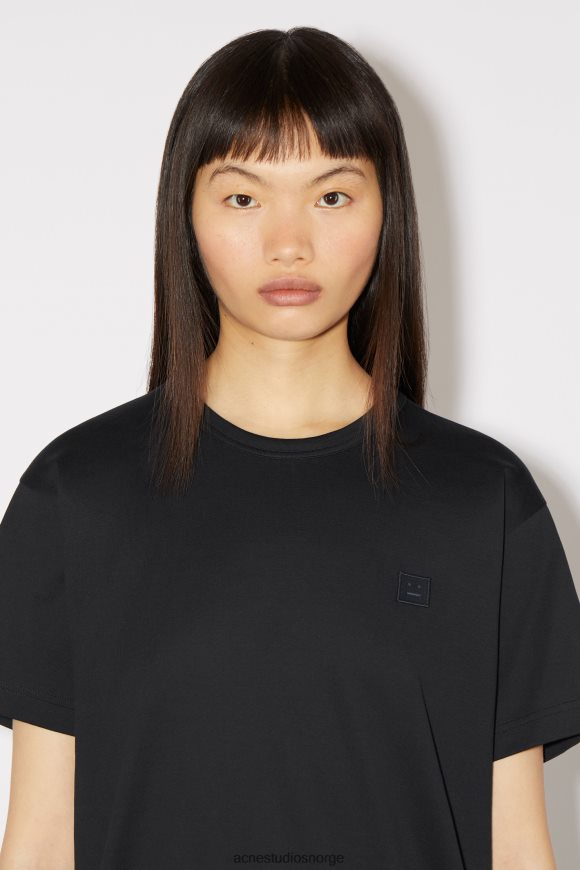 Acne Studios t-skjorte med rund hals - unisex med normal passform N2PP4F207 klær svart
