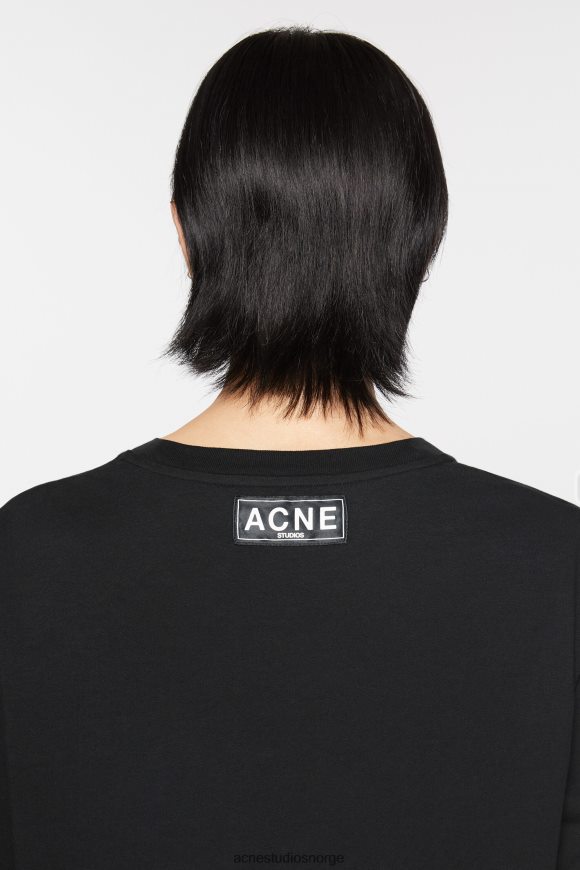 Acne Studios t-skjorte med trykk N2PP4F1086 klær svart