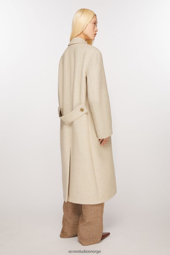 Acne Studios dobbeltspent ullfrakk N2PP4F7 klær varm hvit