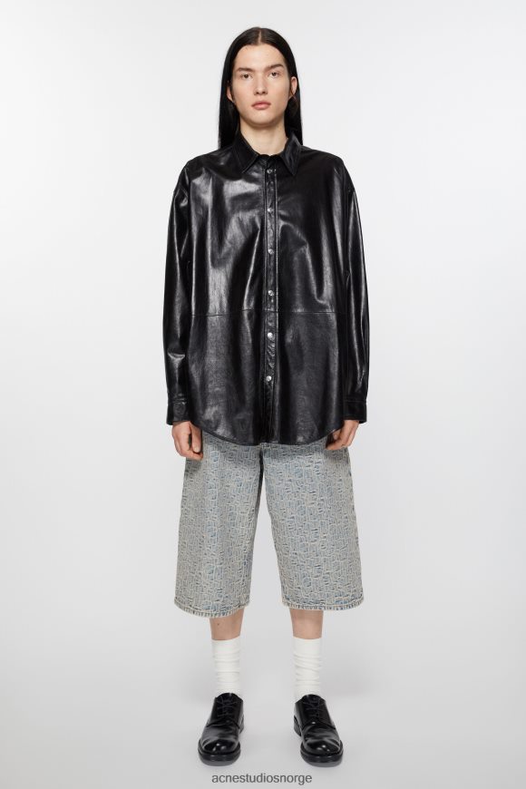 Acne Studios derbysko i skinn N2PP4F1221 fottøy svart
