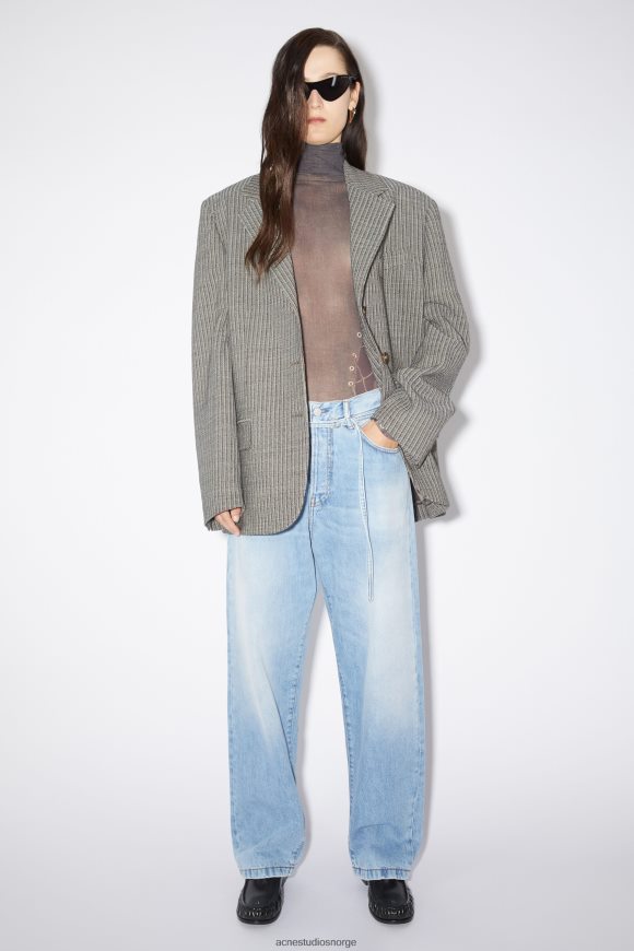 Acne Studios loafers i skinn N2PP4F491 fottøy svart