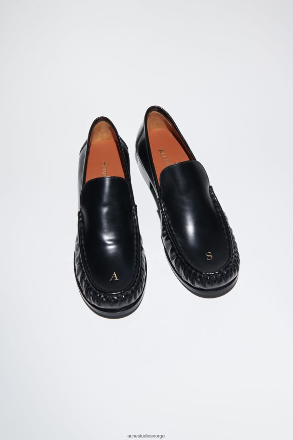 Acne Studios loafers i skinn N2PP4F491 fottøy svart