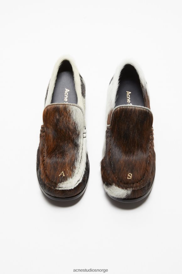 Acne Studios loafers i skinn N2PP4F634 fottøy multi brun