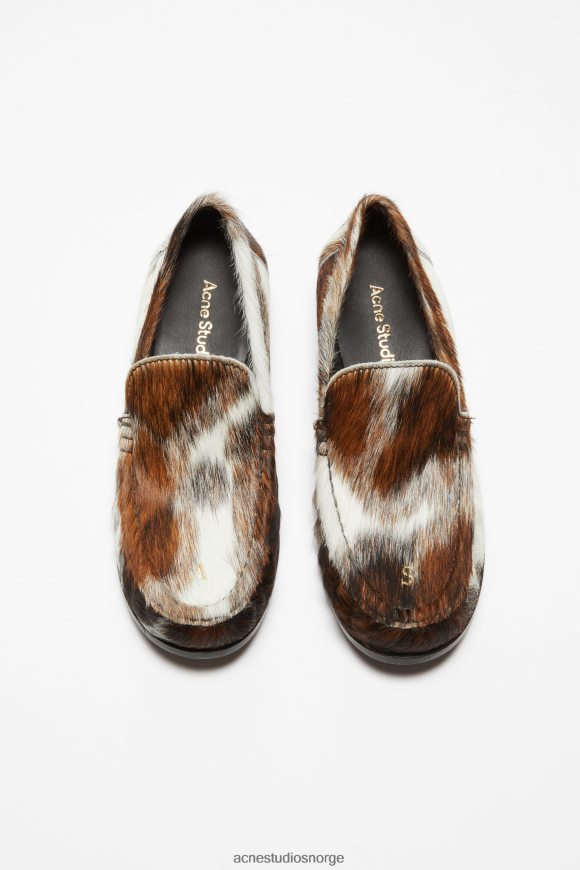 Acne Studios loafers i skinn N2PP4F634 fottøy multi brun