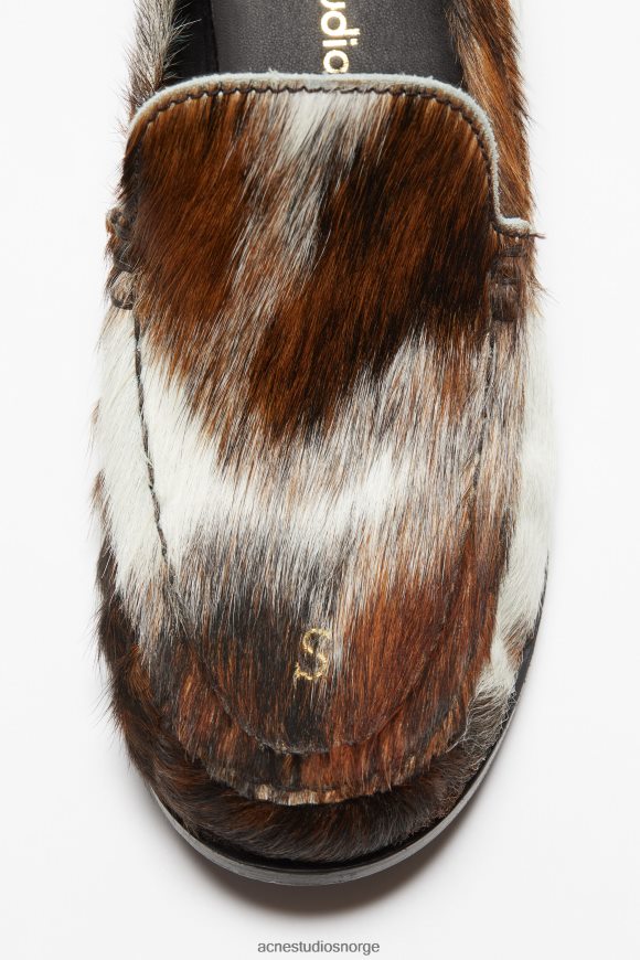Acne Studios loafers i skinn N2PP4F634 fottøy multi brun