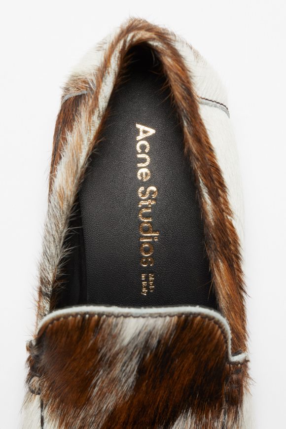 Acne Studios loafers i skinn N2PP4F634 fottøy multi brun