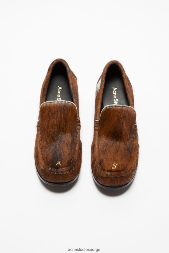 Acne Studios loafers i skinn N2PP4F634 fottøy multi brun