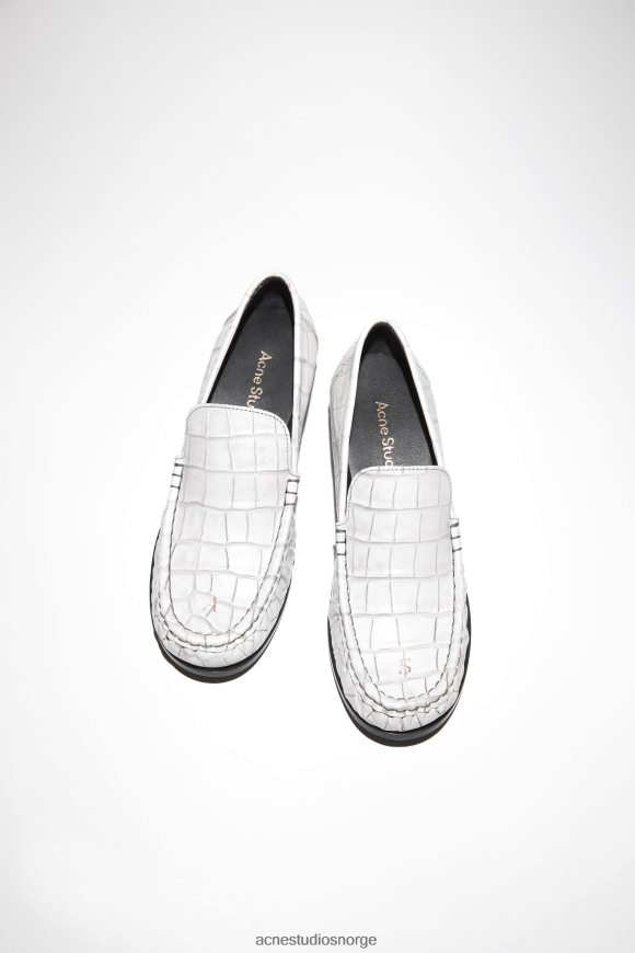 Acne Studios loafers i skinn N2PP4F808 fottøy off white