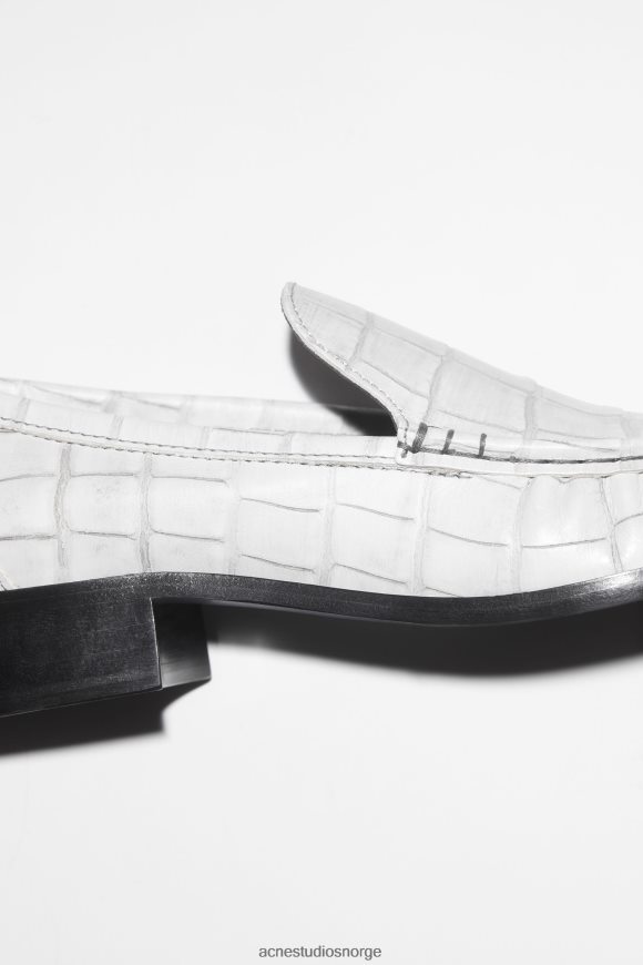 Acne Studios loafers i skinn N2PP4F808 fottøy off white