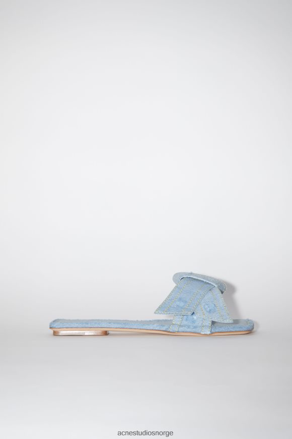Acne Studios musubi denim sandal N2PP4F765 fottøy lyse blå
