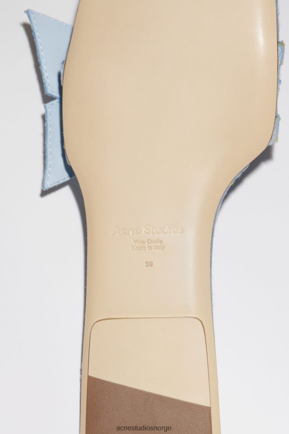 Acne Studios musubi denim sandal N2PP4F765 fottøy lyse blå