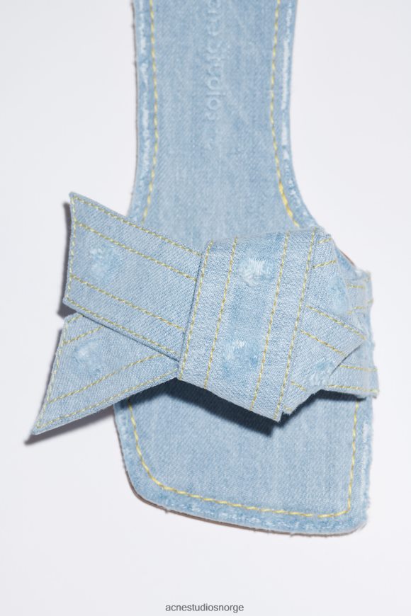 Acne Studios musubi denim sandal N2PP4F765 fottøy lyse blå