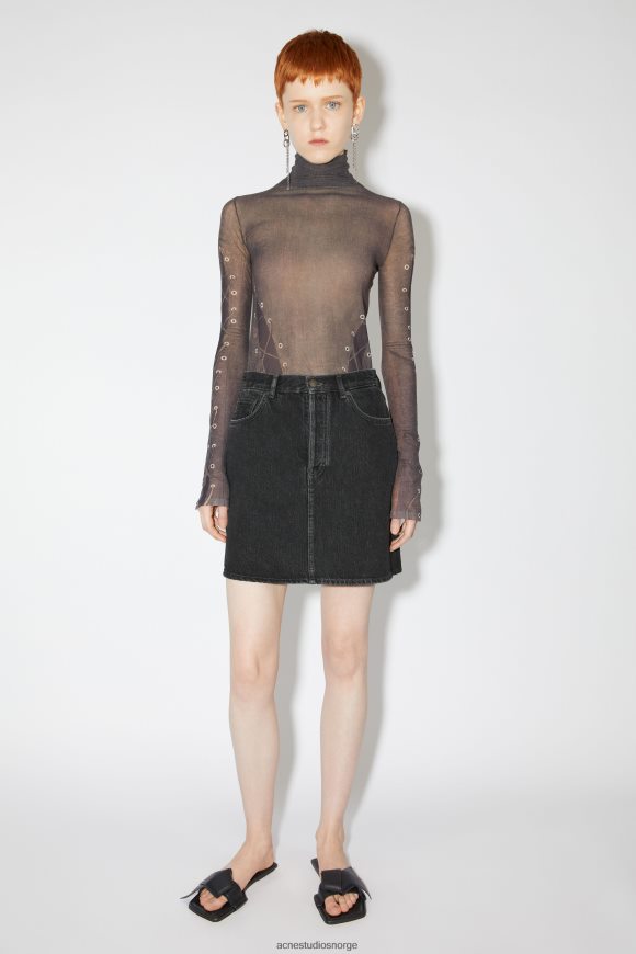 Acne Studios sandal i musubi skinn N2PP4F487 fottøy svart