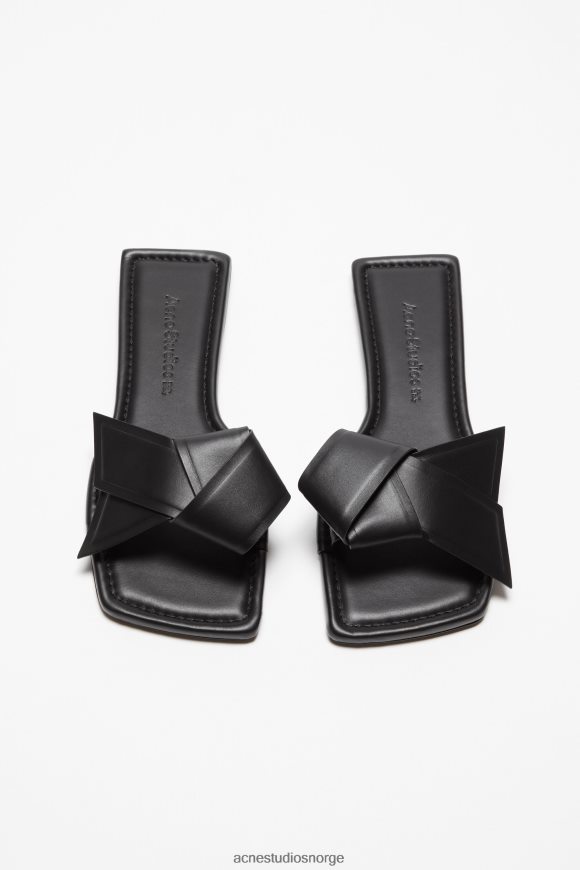 Acne Studios sandal i musubi skinn N2PP4F487 fottøy svart