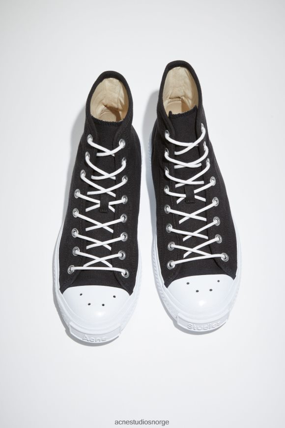 Acne Studios høye sneakers N2PP4F1220 fottøy svart/off white