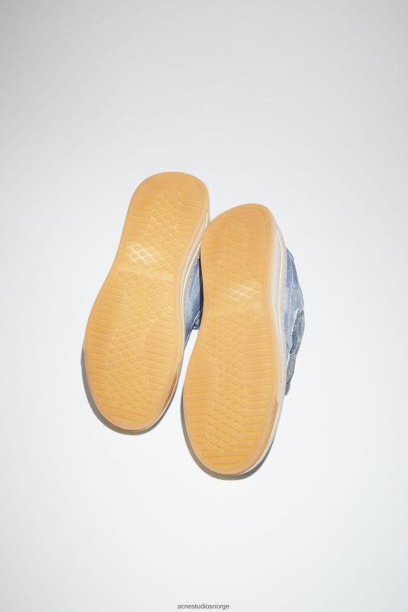 Acne Studios joggesko med borrelås N2PP4F543 fottøy midnatt blå