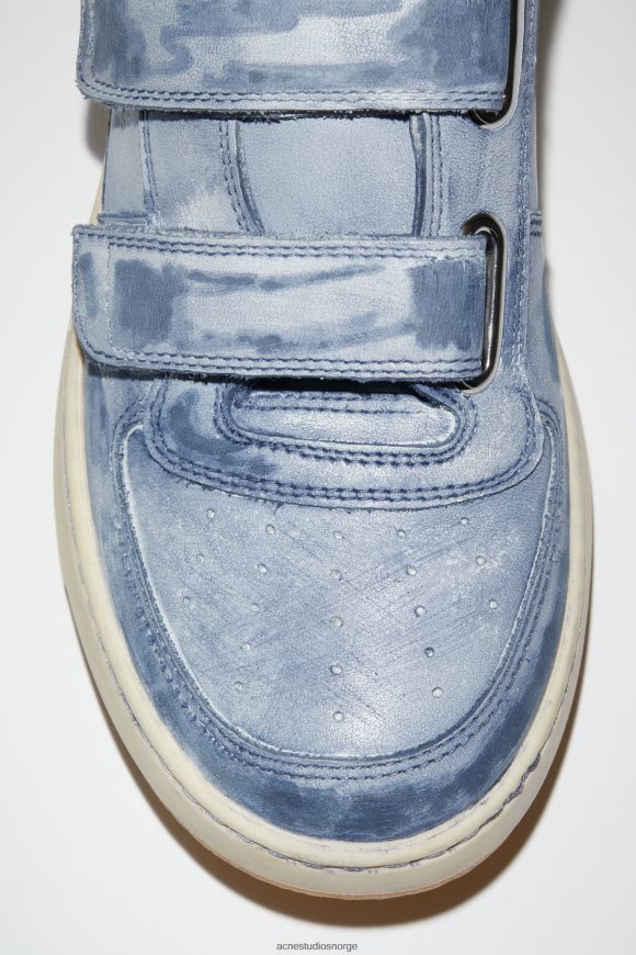 Acne Studios joggesko med borrelås N2PP4F543 fottøy midnatt blå