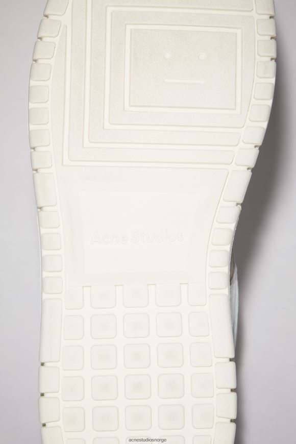Acne Studios lav topp skinn joggesko N2PP4F1225 fottøy hvit/off white